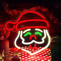 Santa Claus LED Neon Sign, Neon Sign Custom, Home Decor, Gift Neon light - £31.60 GBP+