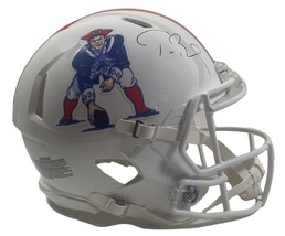 Tom Brady Autographed Patriots Throwback Authentic Speed Helmet Fanatics - £2,561.86 GBP