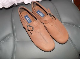 Dexter Walkmocs Women&#39;s Brown Suede Mary Jane Mocs Clog Shoes Size 11M - £43.26 GBP