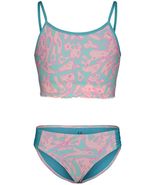 Under Armour Girls Two-Piece Bikini Set Pink Sugar Lava Size 4 US - $159.68 MXN