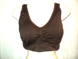 NEW Coobie Bra Sports Comfort Mastectomy Plus Pads Brown Sz XL (Runs Smaller) - £16.07 GBP