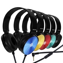 Premium Classroom Headphone With Microphone (5 Pack) - Kids Wired Earphones With - £55.05 GBP