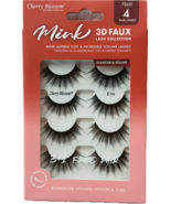 CHERRY BLOSSOM FAUX MINK 3D LASH COLLECTION 4 PAIRS #72231 ERIS - $4.29