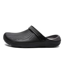 Large size Men Sandals Cro Summer Hole Shoes Rubber Clogs Men EVA Garden Shoes B - £32.19 GBP