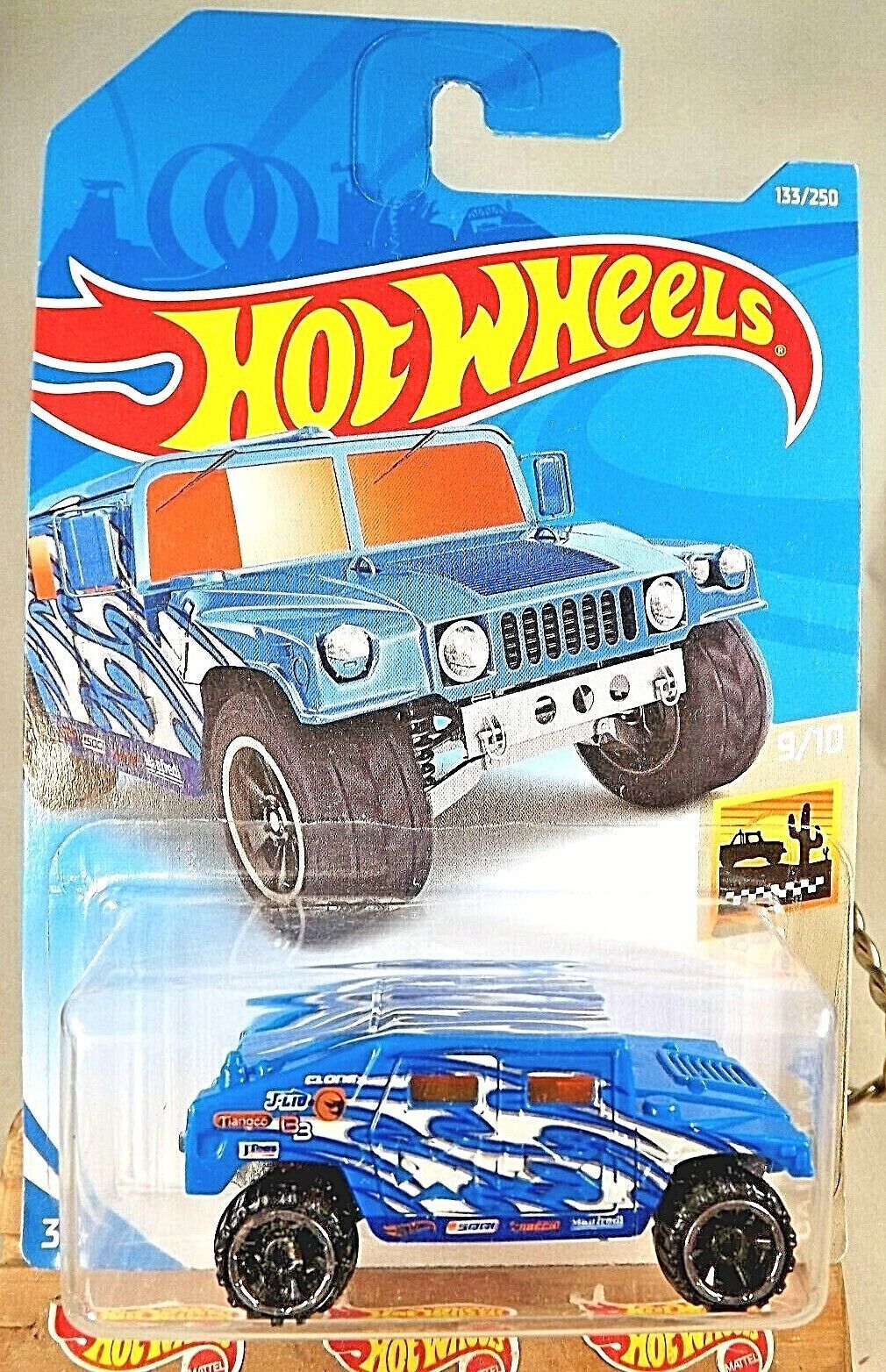 2019 Hot Wheels Treasure Hunt #133 Baja Blazers 9/10 HUMVEE Blue w/Black ORUT6Sp
