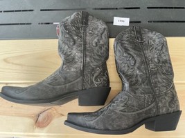 Laredo Garrett Distressed Snip Toe Cowboy  Mens Black Dress Boots 68407 Sz 12 - £94.96 GBP