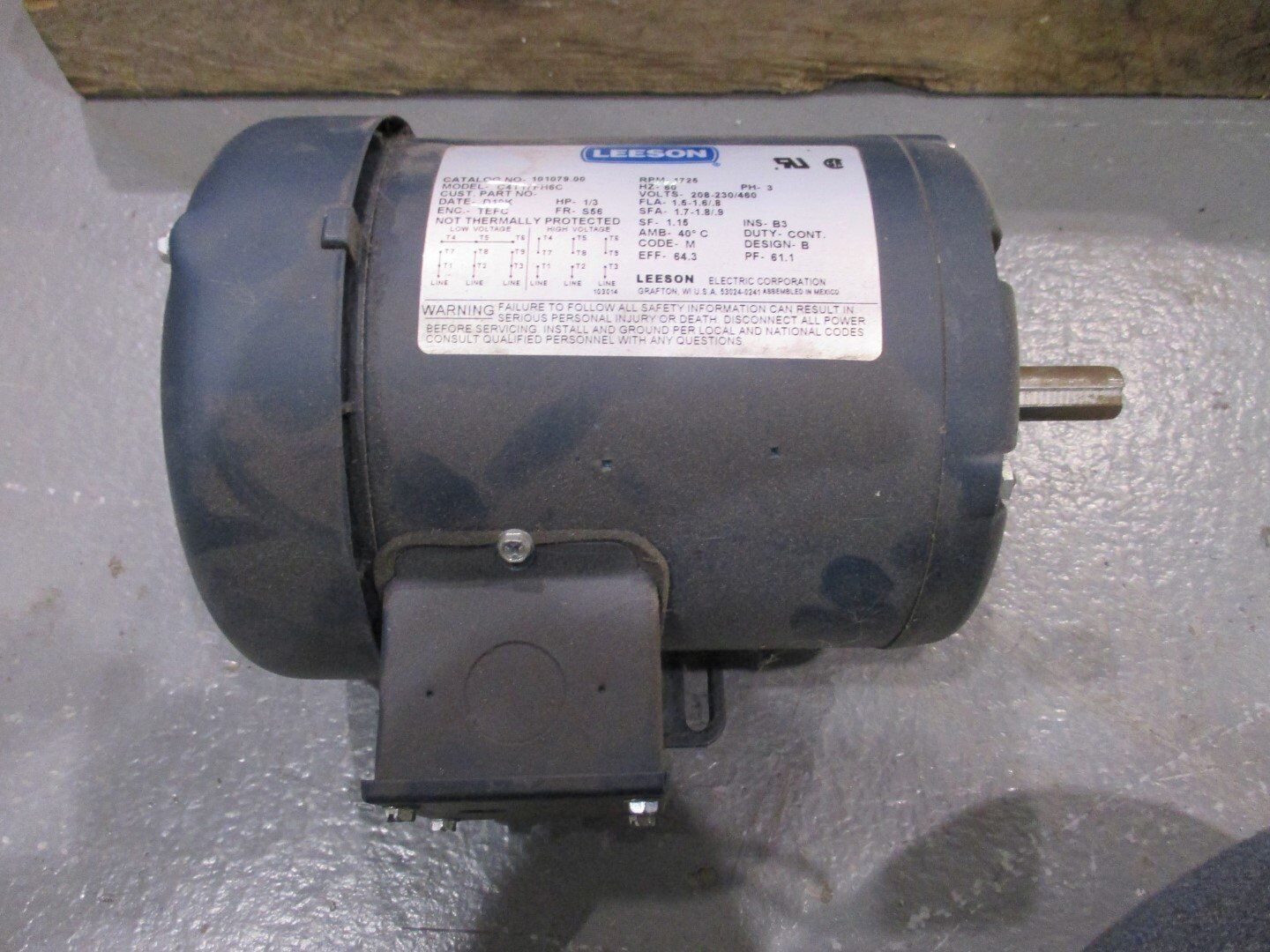 Leeson C4T17FH6C AC Motor S56 Frame  101079.00 - $135.00