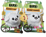 2 Bark Farmer&#39;s Market Sheep Squeaker Dog Toy Treat Hider White Fetch Pl... - $25.99