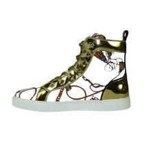 Mens High Top Shoes FIESSO by AURELIO GARCIA Chain Medusa Celebrity 2421 White image 5