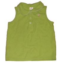 Gymboree Light Green Tank Top Embroidered Flamingo Girls Size 8 - £6.99 GBP