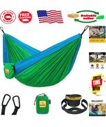 500lbs Kids Camping Hammock with Quick-Setup Tree Straps – Ultralight Gr... - $55.43