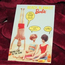 BARBIE POST CARD Beach Blanket Barbie Having fun in the sun 1989 (books) - £6.23 GBP