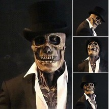 Skeleton Biochemical Mask With Hat For 2021 Halloween - £52.11 GBP