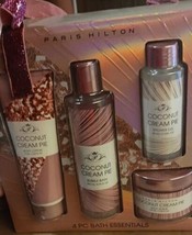 Paris Hilton 4 PC Joy Of Body Care Coconut Cream Pie Bath Essentials - $23.38