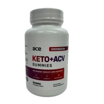 ACE Keto + ACV Gummies Maximum Strength Ketogenetic Weight Loss 340mg 30 Ct - £10.41 GBP