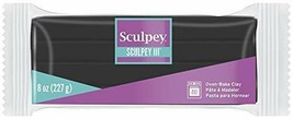 Sculpey III Polymer Oven-Bake Clay Black - $10.55