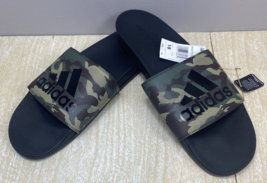 Adidas Adilette Comfort Slide Sandals Camo Men’s Size 18 - £18.68 GBP