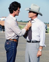 Dallas Bobby gets tough with J.R. Patrick Duffy &amp; Larry Hagman 24x30 inch poster - £23.79 GBP