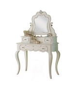Edalene Vanity Desk w/Mirror, Pearl White Finish - $12,840.98 MXN