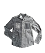 Joe&#39;s Color Block Button Shirt Grey ( M ) - £62.73 GBP