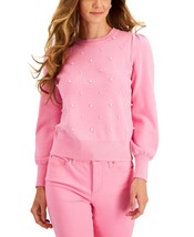 MSRP $53 Charter Club Embellished Puff-Sleeve Sweater Size X-Small (DEFECT) - £18.03 GBP