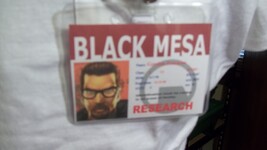 Half Life Black Mesa ID badge name tag prop for your Gordon Freeman costume - $15.00+