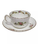 Minton China England Lorraine Cream Floral Swirl- Cup &amp; Saucer(s) 1 Set - $34.30 CAD
