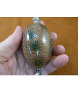 G-48 ornate tan starburst crack Egg Gourd Christmas ornament Charlotte V... - $70.45 CAD