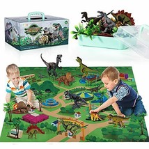 Dinosaur Toy Figure w/ Activity Play Mat &amp; Trees, Educational  Dinosaur Playset - £25.48 GBP