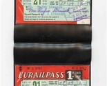 2 First Class 21 Day Eurailpass Cards in Plastic Holder 1970 - £17.02 GBP