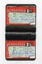 2 First Class 21 Day Eurailpass Cards in Plastic Holder 1970 - $21.78