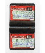 2 First Class 21 Day Eurailpass Cards in Plastic Holder 1970 - £17.03 GBP