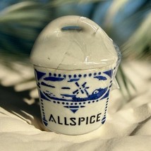 Antique Yvonne 357 Czechoslovakia 3” Canister ALL SPICE Dutch Windmill S... - $11.49