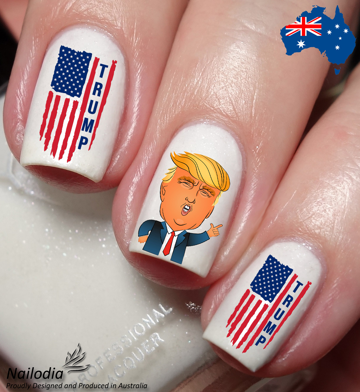 Republican Party Donal Trump Nail Art Decal Sticker - $3.99