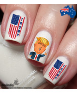 Republican Party Donal Trump Nail Art Decal Sticker - $3.99