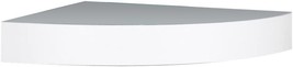White 11-Point-8-Inch Wide Floating Corner Wall Shelf By Inplace Shelving - $29.99