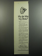 1952 Merrill Lynch Ad - Why don&#39;t you buy Stocks? - £14.48 GBP