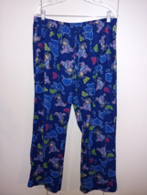 Disney Eyore Ladies Blue Polyester Fleece Lounge PANTS-XL-BARELY WORN-COMFY - £9.02 GBP
