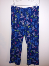 DISNEY EYORE LADIES BLUE POLYESTER FLEECE LOUNGE PANTS-XL-BARELY WORN-COMFY - £8.42 GBP