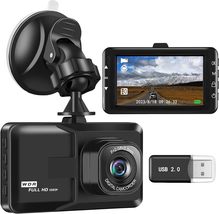 Dash Cam Front 1080P FHD Dash Camera for Cars 3 inch Screen Dashboard Camera wit - £15.64 GBP