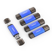 64Gb 5 Pack Usb Type-C Flash Drives 2-In-1 Dual Flash Drive Usb A + Usb C Otg Fl - £32.57 GBP