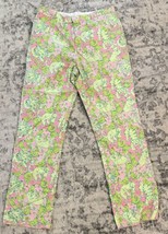 VINTAGE Lilly Pulitzer Pants Mens 38 Lions Fish Animals Pink Green Disco Hippie - £135.94 GBP