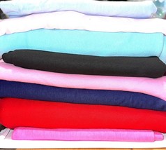 20 Yds Jersey Knit 100% Organic Cotton Fabric 8.2OZS 72&quot; Mixed Colors Irregular - £30.61 GBP