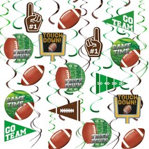 30 Pieces Football Party Decorations Football Hanging Swirl For Football Birthda - £15.21 GBP