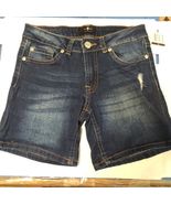 7 for all mankind girls shorts distressed dark wash size 10 blue Cotton ... - $34.49 CAD