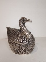 SE Asian Probably Burmese Silver Duck box 270g - $441.38