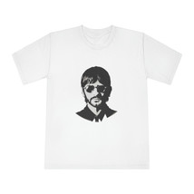 Unisex Ringo Starr Beatles Black and White Silhouette Classic Crewneck T-Shirt - £24.78 GBP+