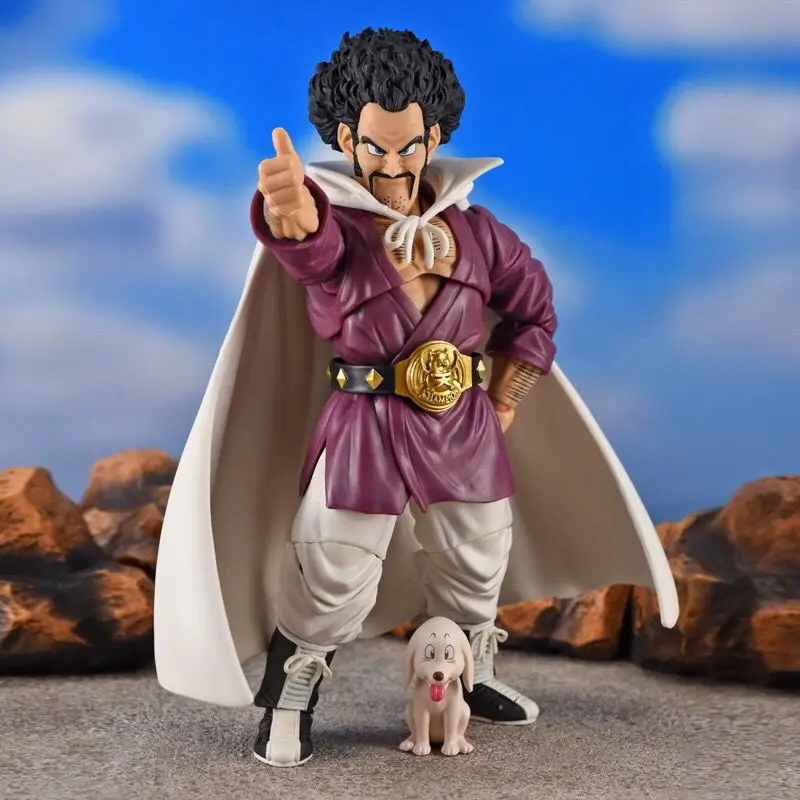 Anime Seven Dragon Ball 15cm Figures WD Mr. Satan Joints Movable Puppy 3cm Pvc - £9.12 GBP+
