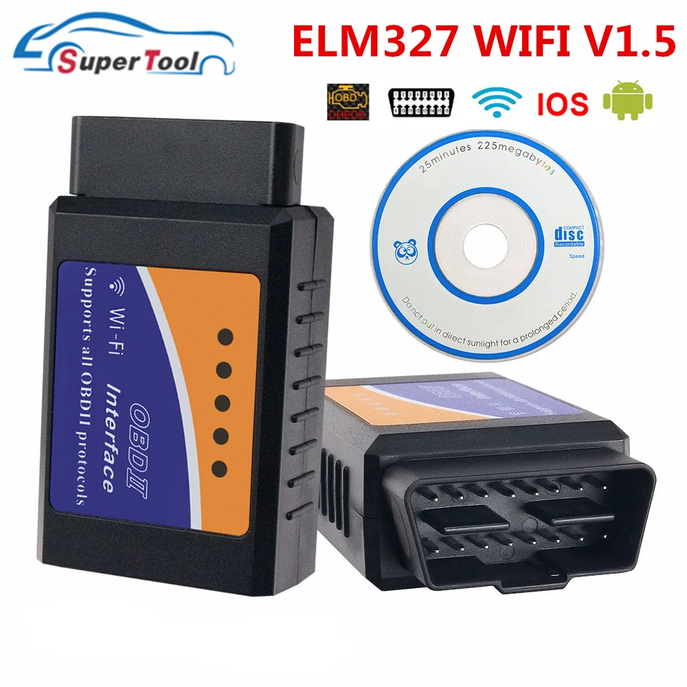 ELM327 4.0 Elm 327 Bluetooth V1.5 V2.1 Elm 327 WIFI/WI-FI V1.5 Obdii Car Diagnos - £49.01 GBP