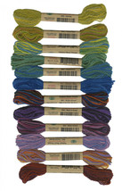 Valdani Thread Size 15 2ply Wool 12 Skein Sampler Children&#39;s Art - £39.07 GBP